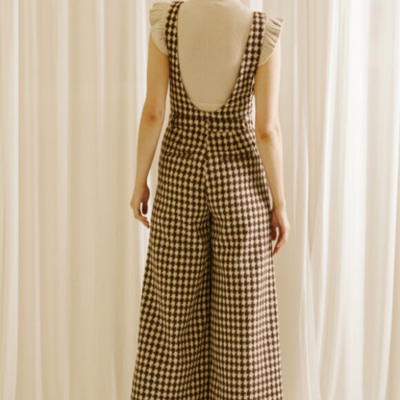 Houndstooth Jumpstuit - Picture 3 of 3